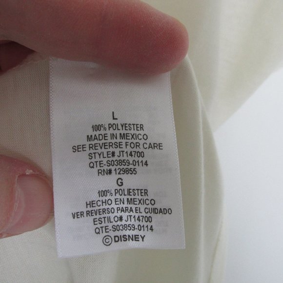 Disney Parks Tink Tinkerbell Wide Neck Loose-Fit Sleeveless Tee T-Shirt Size L - Picture 8 of 9